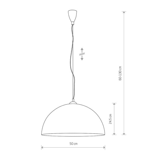Люстра Nowodvorski 4844 Hemisphere E27 1x60W IP20 Bl