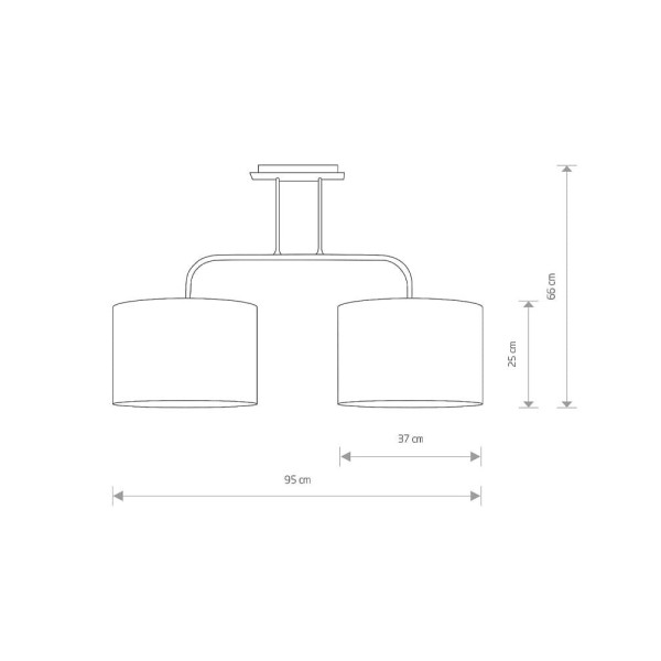 Люстра Nowodvorski 4962 Alice E27 2x60W IP20 Bl