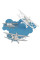 Люстра Nowodvorski 6904 Plane GU10 3x35W IP20 Blue