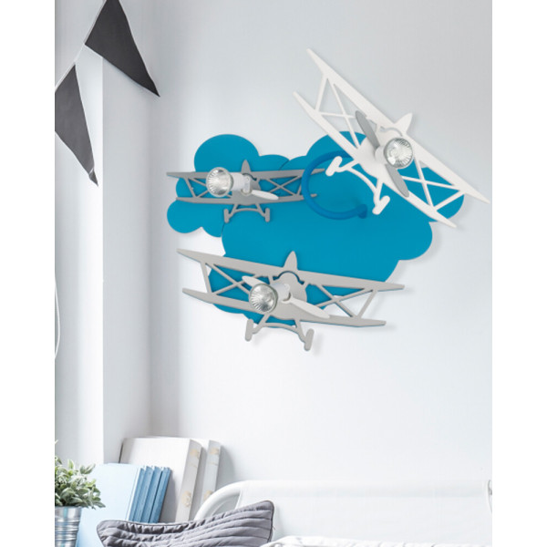 Люстра Nowodvorski 6904 Plane GU10 3x35W IP20 Blue