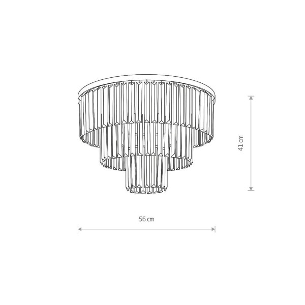 Люстра Nowodvorski 7628 Cristal Е14 9x60W IP20 Chrom