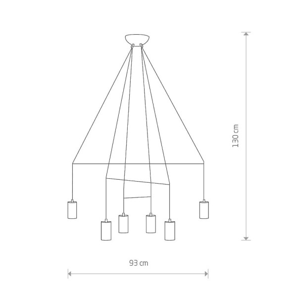 Люстра Nowodvorski 7956 Imbria GU10 6x10W IP20 Bl