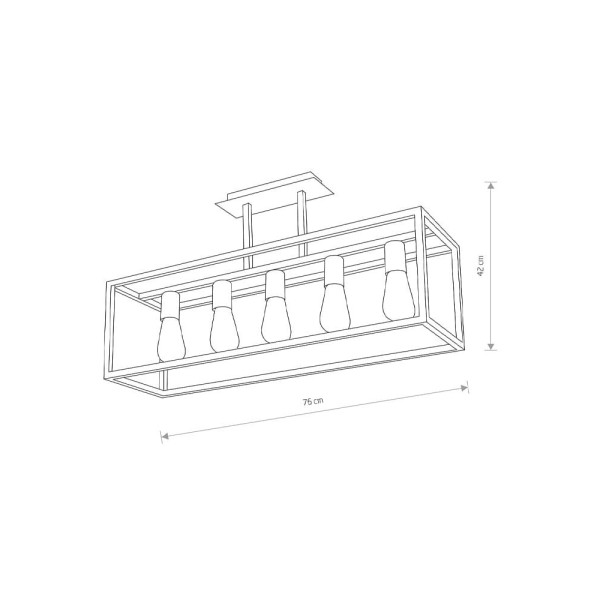 Люстра Nowodvorski 9047 Crate E27 5x60W IP20 Bl