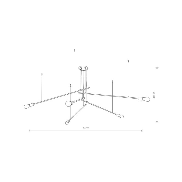 Люстра Nowodvorski 9127 Pile E27 5x60W IP20 Bl