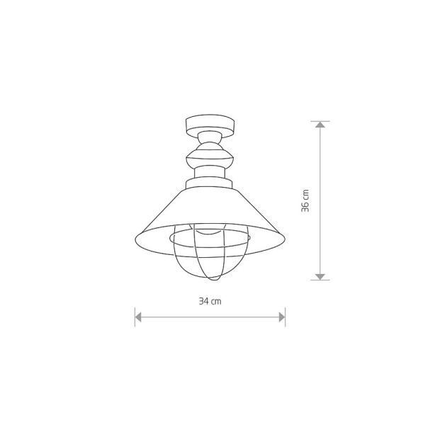 Люстра Nowodvorski 9247 Garret E27 1x60W IP20 Copper