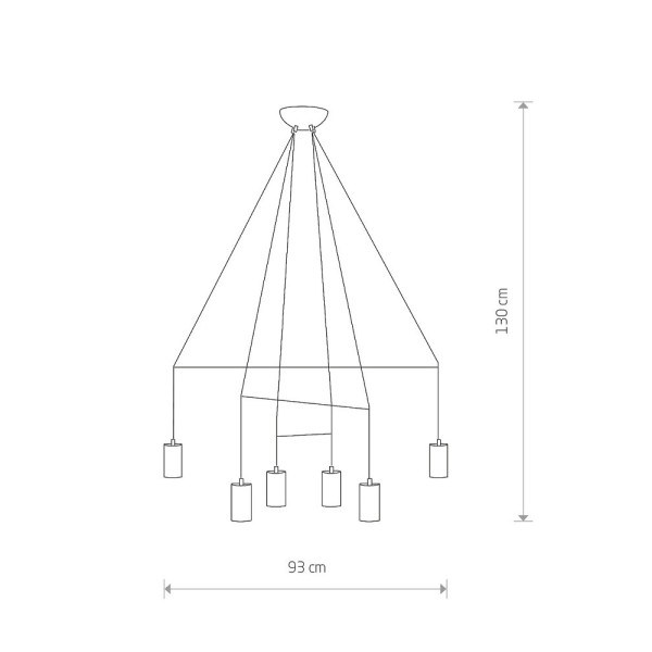 Люстра Nowodvorski 9676 Imbria GU10 6x35W IP20 Wh