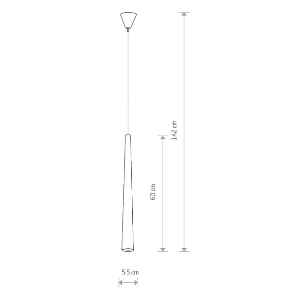Підвісний світильник Nowodvorski 5405 Quebeck GU10 1x35W IP20 Bl