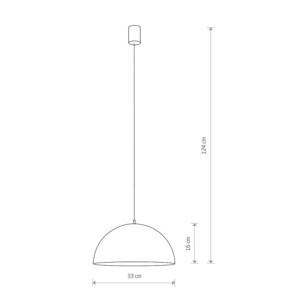 Підвісний світильник Nowodvorski 6777 Hemisphere E27 1x60W IP20 Bl