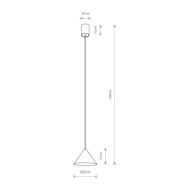 Підвісний світильник Nowodvorski 7996 Zenith GU10 1x35W IP20 Bl
