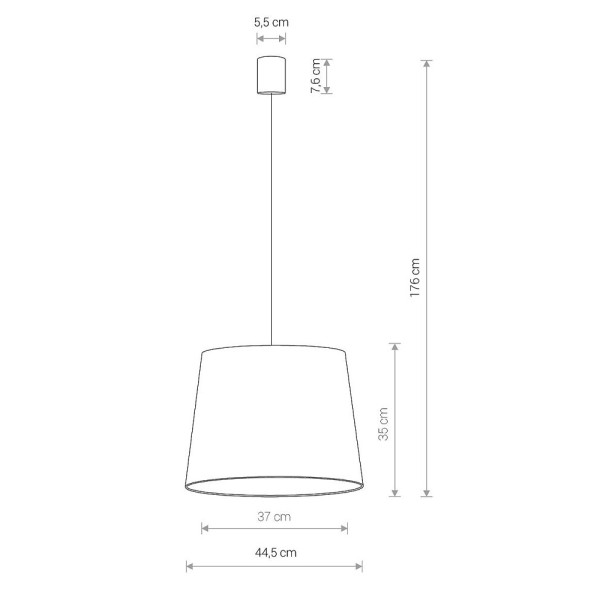 Підвісний світильник Nowodvorski 8441 Cone E27 1x60W IP20 Wh
