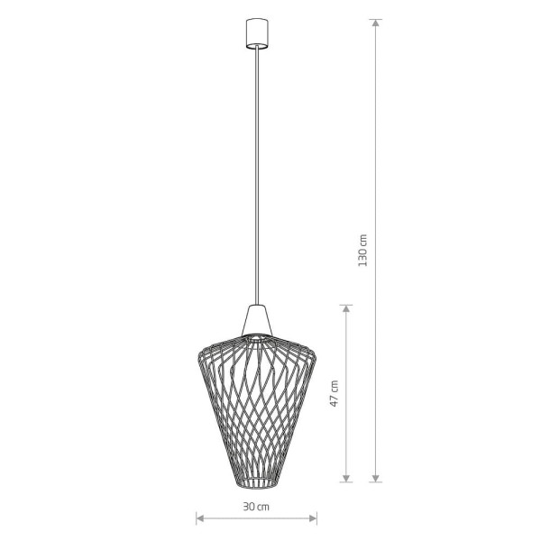 Підвісний світильник Nowodvorski 8857 Wave E27 1x60W IP20 Gold