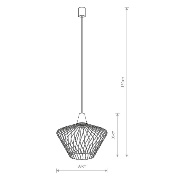 Підвісний світильник Nowodvorski 8861 Wave E27 1x60W IP20 Gold